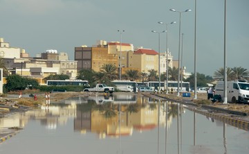 بارش باران و وقوع سیل در کویت