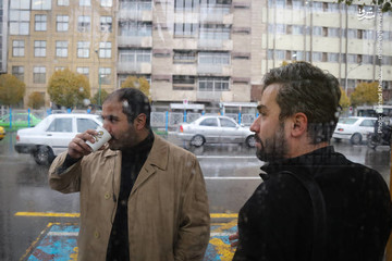 بارش باران پاییزی در تهران