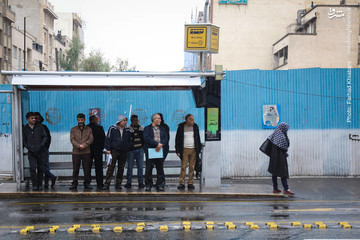 بارش باران پاییزی در تهران