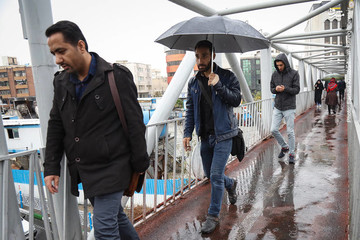 بارش باران پاییزی در تهران