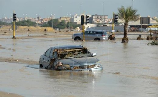 بارش باران و وقوع سیل در کویت