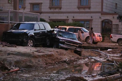 بارش باران و وقوع سیل در کویت