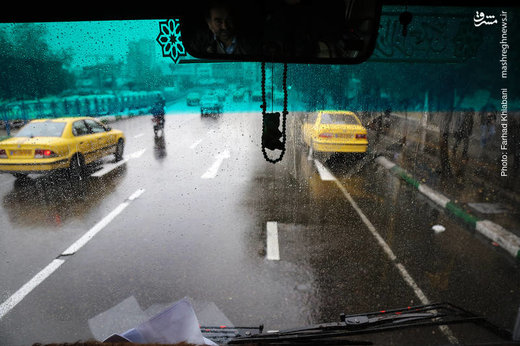 بارش باران پاییزی در تهران