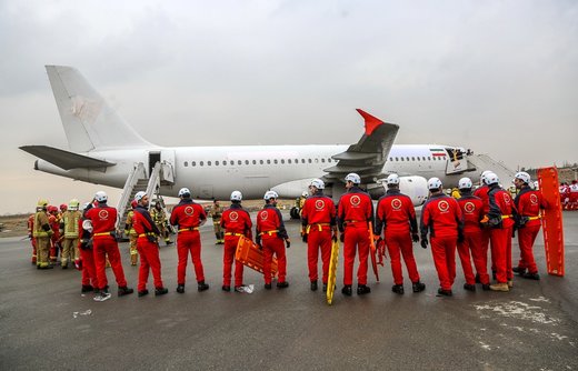 مانور دوسالانه طرح اضطراری فرودگاه مهرآباد تهران