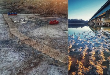 افزایش پهنه و حجم آبی دریاچه ارومیه درپی بارش‌های اخیر/ پل میان‌گذر بر خشک شدن دریاچه ارومیه تأثیر گذاشته است