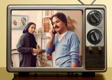 دعوای زن و شوهری کتایون ریاحی و امین تارخ در فیلمی قدیمی