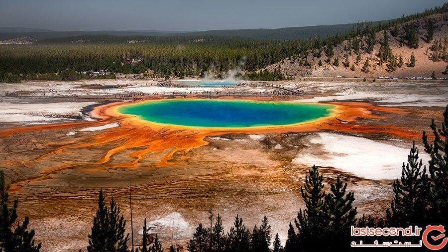 چشمه بزرگ منشوری (Grand Prismatic Spring) در پارک ملی یلواستون