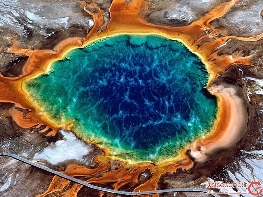چشمه بزرگ منشوری (Grand Prismatic Spring) در پارک ملی یلواستون