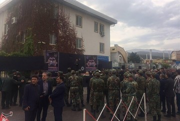 مراسم وداع با پیکر مدیرعامل تأمین اجتماعی و معاون وی در گرگان