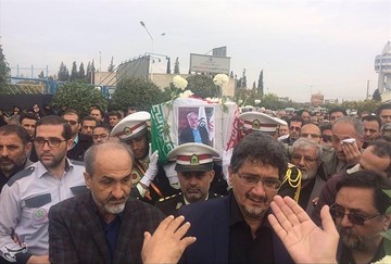 مراسم وداع با پیکر مدیرعامل تأمین اجتماعی و معاون وی در گرگان