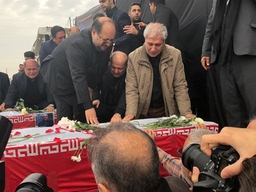 اداي احترام و تشييع مرحوم نوربخش و مرحوم تاج الدين در گرگان
