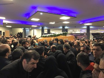 مراسم تشییع پیکر دکتر سیدتقی نوربخش و عبدالرحمن تاج الدین در تهران