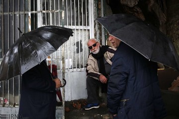 بارش باران در تهران
