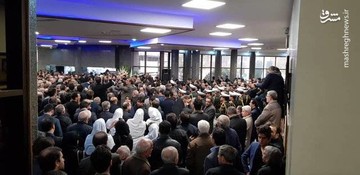 مراسم تشییع پیکر مرحوم نوربخش و تاج الدین در تهران