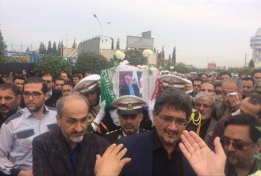 مراسم وداع با پیکر مدیرعامل تأمین اجتماعی و معاون وی در گرگان