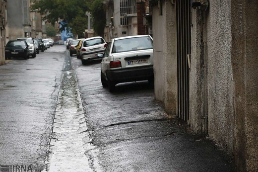 بارش باران در تهران