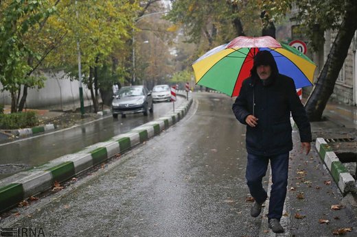 بارش باران در تهران