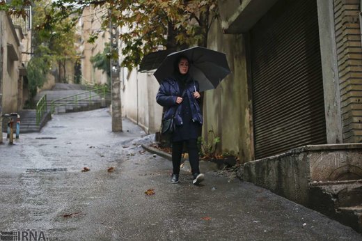 بارش باران در تهران