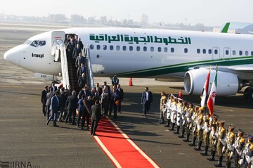 ورود رئیس جمهوری عراق به تهران