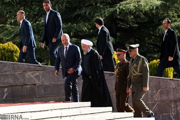 استقبال رسمی روحانی از رئیس جمهوری عراق
