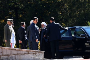 استقبال رسمی روحانی از رئیس جمهوری عراق