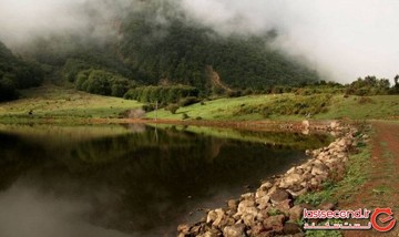 دریاچه ویستان، همنشینی خورشید و مه در رودبار + تصاویر
