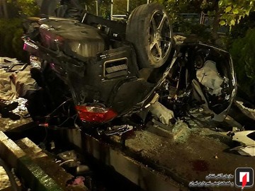 واژگونی سراتو در بزرگراه شهید همت