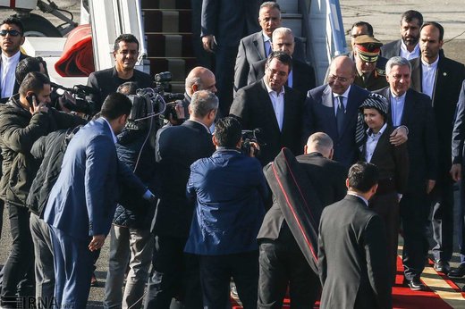 ورود رئیس جمهوری عراق به تهران