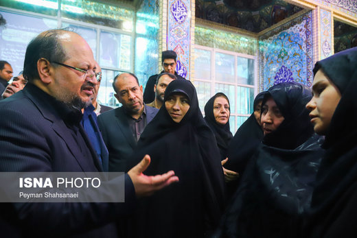 مراسم ترحیم عبدالرحمن تاج الدین در مسجد اعظم حسین آباد اصفهان