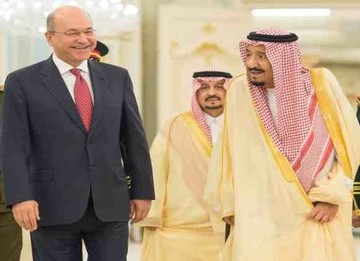رئیس جمهور عراق با شاه عربستان دیدار کرد