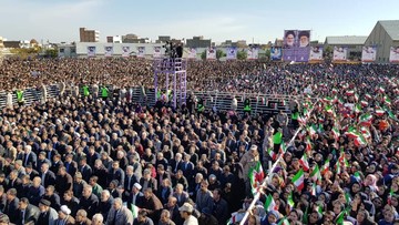 سخنرانی رییس‌جمهور در خوی
