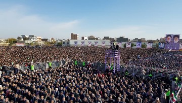 سخنرانی رییس‌جمهور در خوی