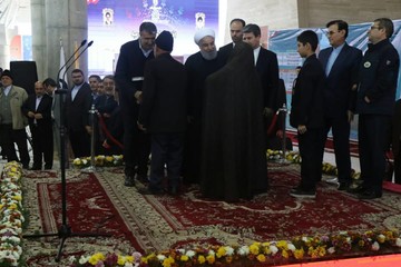 افتتاح ایستگاه راه‌آهن ارومیه توسط رییس‌جمهور