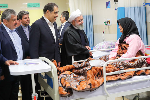 افتتاح بیمارستان 225 تختخوابی امام خمینی(ره) خوی با حضور رئیس‌جمهور