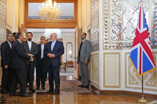 دیدار وزیر خارجه انگلیس با ظریف