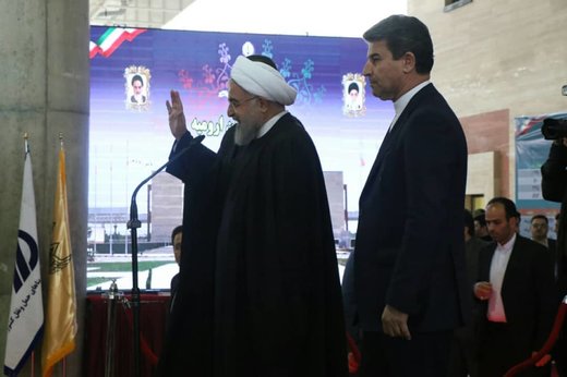 افتتاح ایستگاه راه‌آهن ارومیه توسط رییس‌جمهور