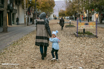 خیابان های پاییزی تبریز
