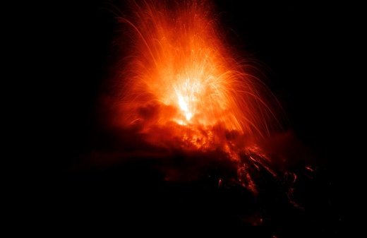 فوران آتشفشان فوئگو گواتمالا