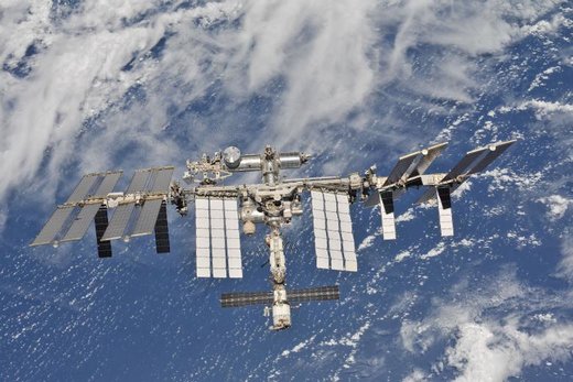 عکسی که خدمه فضاپیمای سایوز از ایستگاه فضایی بین‌المللی گرفته اند