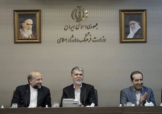 آیین تکریم رئیس پیشین ومعارفه سرپرست سازمان سینمائی وسمعی بصری