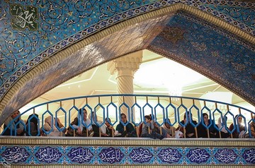 مراسم مولودی خوانی در مسجد جامع سنندج