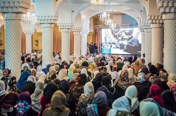 مراسم مولودی خوانی در مسجد جامع سنندج