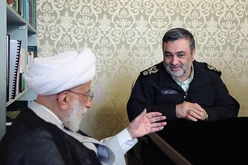عکس | دیدار فرمانده ناجا با آیتالله جنتی عکس | دیدار فرمانده ناجا با آیتالله جنتی