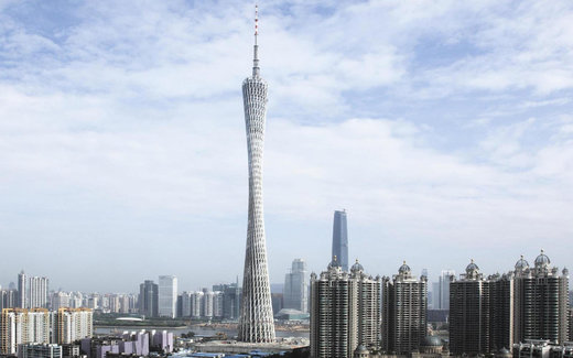 برج کانتون در شهر گوانگژو چین