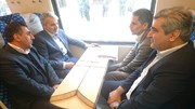 حرکت آزمایشی قطار قزوین-رشت با حضور معاون رئیس جمهوری و استاندار گیلان