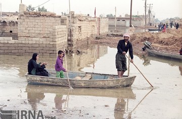 3 آذر 1373؛جاری شدن سیل در استان خوزستان