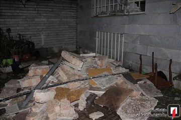 انفجار گاز در ساختمان مسکونی در تهران نو