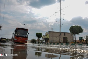 بارش باران و آبگرفتگی معابر اهواز