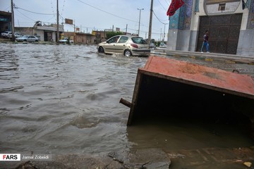 بارش باران و آبگرفتگی معابر اهواز