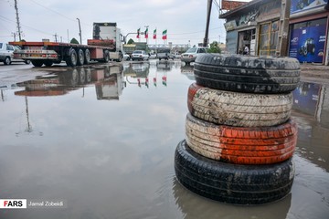 بارش باران و آبگرفتگی معابر اهواز